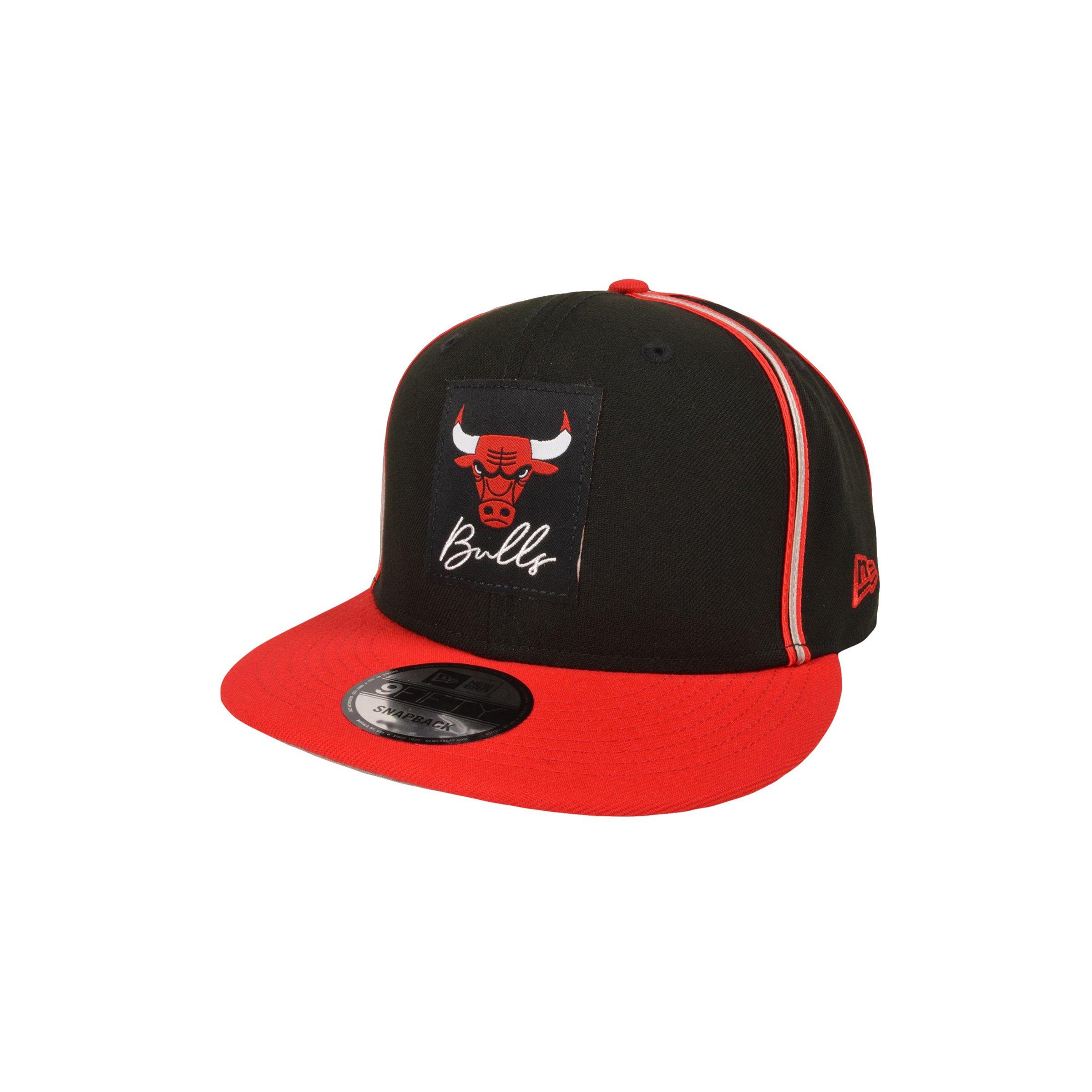 New Era Chicago Bulls 9FIFTY Retro 4 "Remastered" Snapback Hat - Black/Red - BLACK/RED